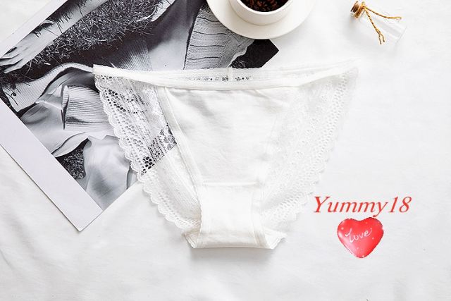 Quần lót cotton phối ren 1 dây hông sexy C96