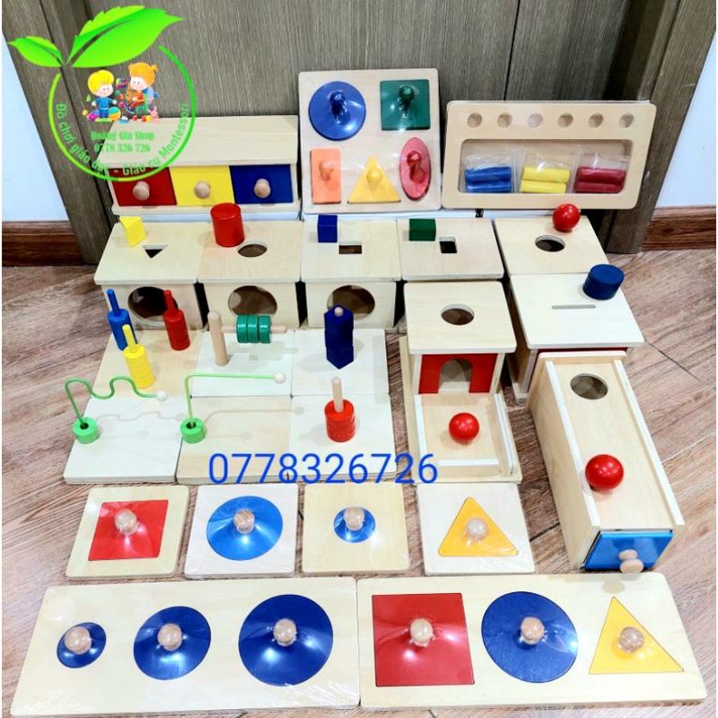 25 món giáo cụ Montessori 0-3 tuổi