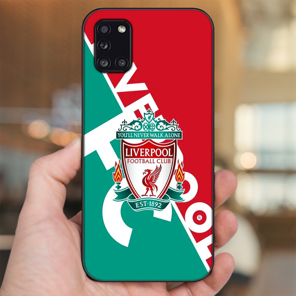 Ốp lưng Samsung A31 viền đen in hình Liverpool FC