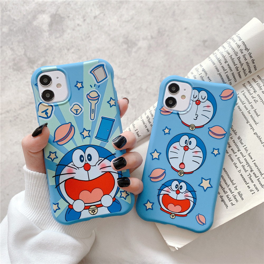Hoạt Hình Ốp Điện Thoại Silicon Mềm Chống Rơi Hình Doraemon Cho Iphone 12 Mini 12 11 Pro Max X Xr Xs Max 6 7 8 Plus Se2