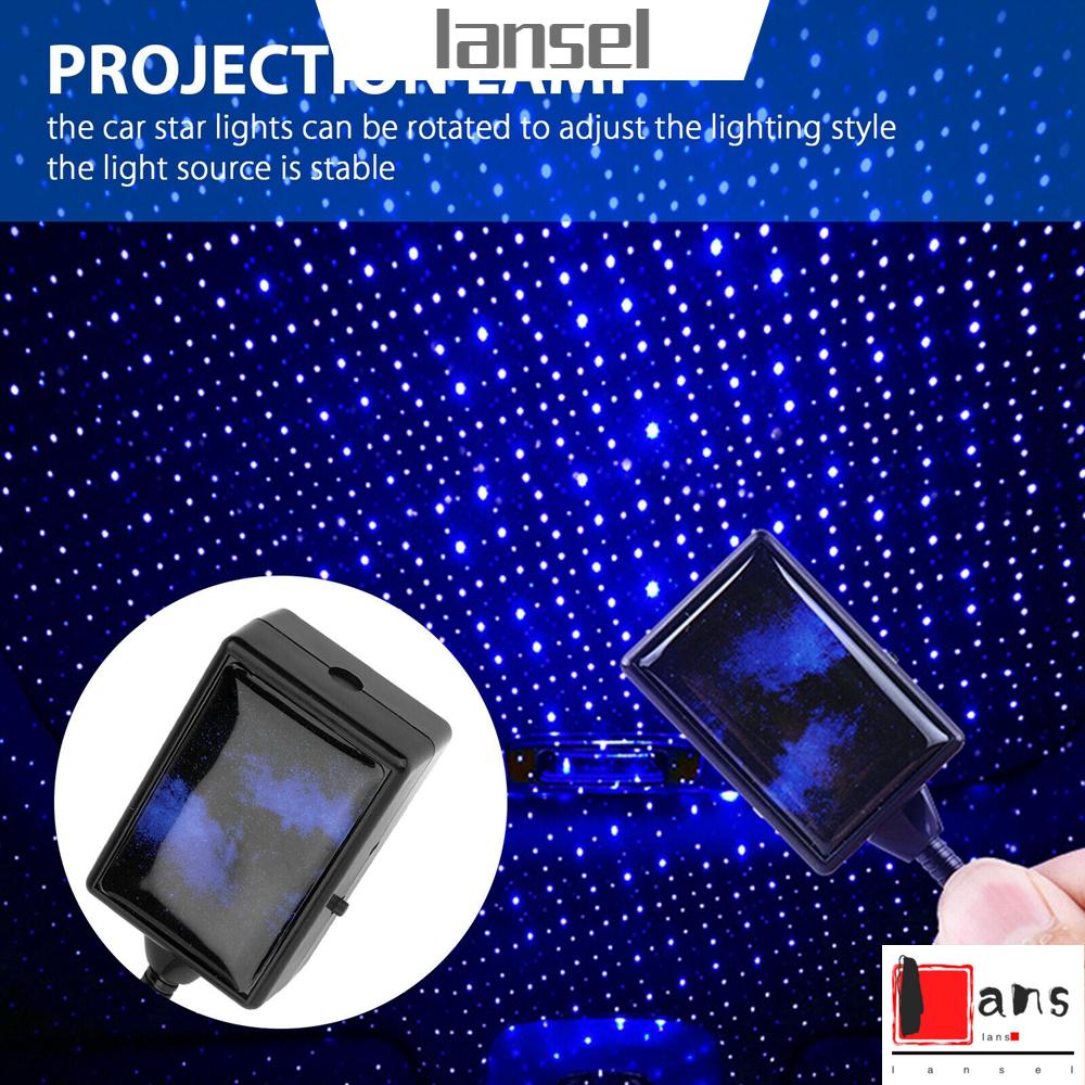 Đèn LED USB Tạo Hiệu Ứng Bầu Trời Đầy Sao Nhiều Màu Sắc Trang Trí Trần Xe Hơi