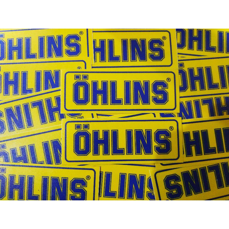 Miếng Dán Trang Trí Hình Ohlins 10cm Chống Thấm Nước