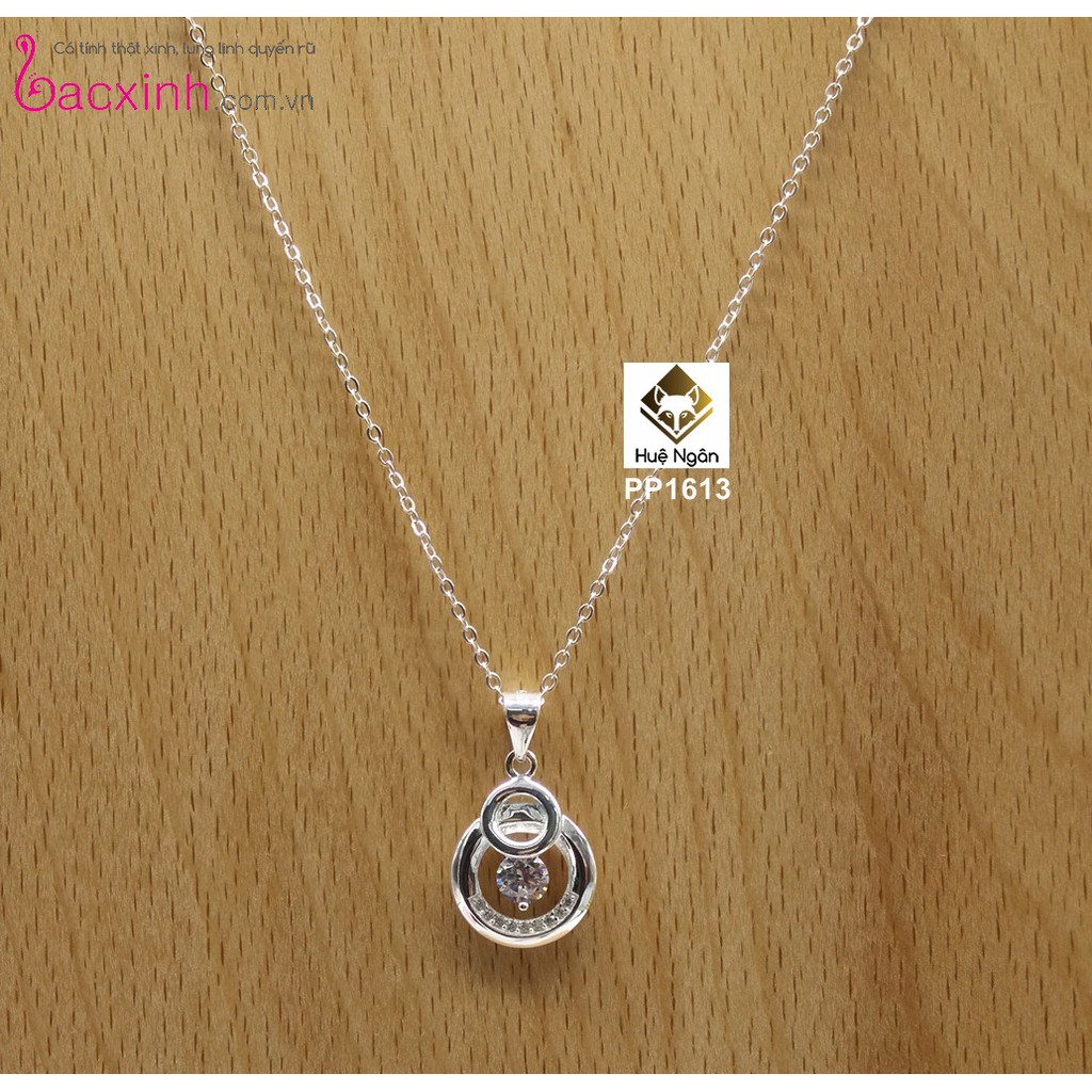 Dây Chuyền Bạc Ý 925 Bạc Xinh Huệ Ngân - Vòng tròn tình yêu PP1613