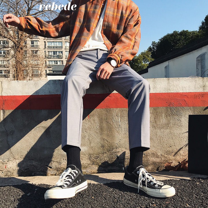 Quần ống rộng nam, vải Tuyết Mưa Vintage cao cấp, phù hợp học sinh sinh viên, người đi làm | BigBuy360 - bigbuy360.vn