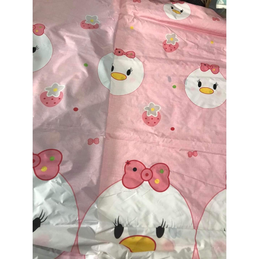 Vải Chuyên May Ga Giường,Ga Gối,May áo bọc ghế sofa,chất cotton poly,khổ rộng 2m3[mẫu hello kitty ôm dâu]