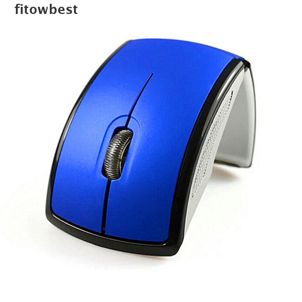 Fbvn Optical 2.4G Foldable Wireless Mouse Cordless Mice USB Folding Mouse Receiver Jelly