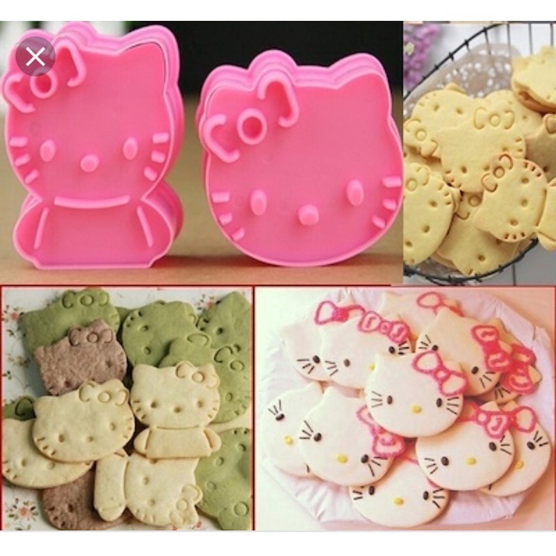 2pcs/set Hello Kitty Cookies Cutter