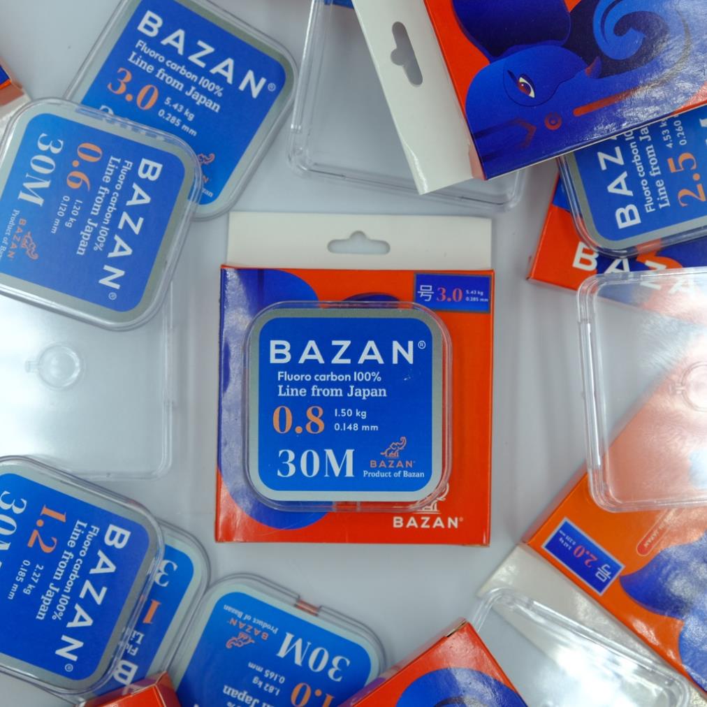 Dây thẻo Bazan Fluorocarbon cuộn 30m hàng chính hãng