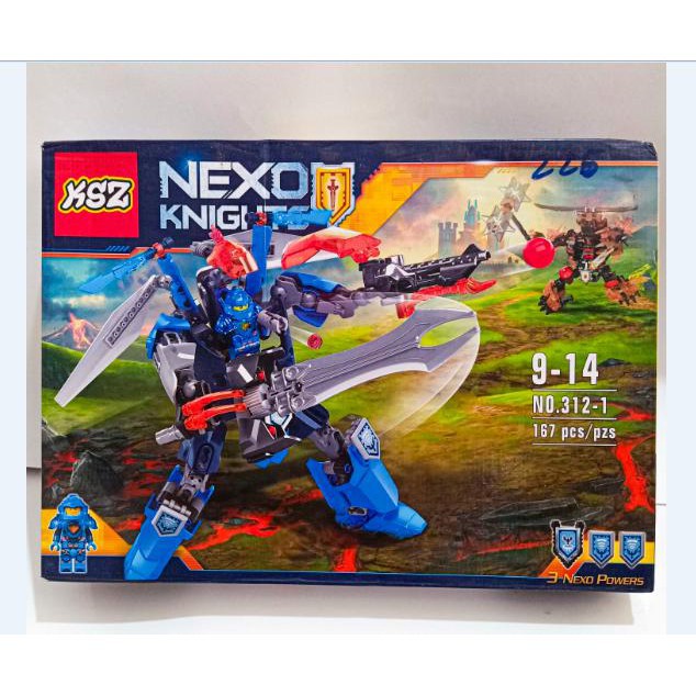 bộ lego lắp ghép nexo knight 167 chi tiết - 312-1