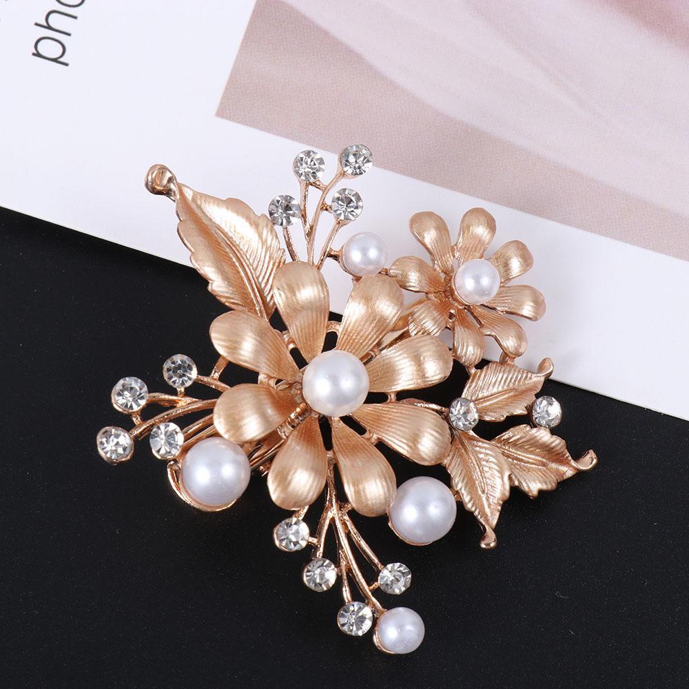 Kẹp Tóc Hoa Bằng Hợp Kim|Trâm Cài Tóc Cô Dâu Đính Đá Sang Trọng
