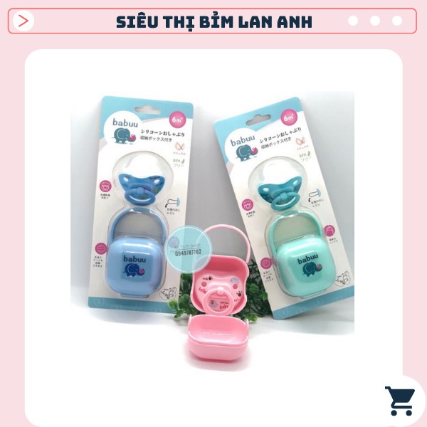 TI GIẢ/TI NGẬM CHỐNG VẨU BABUU BABY NHẬT BẢN 0-6 THÁNG