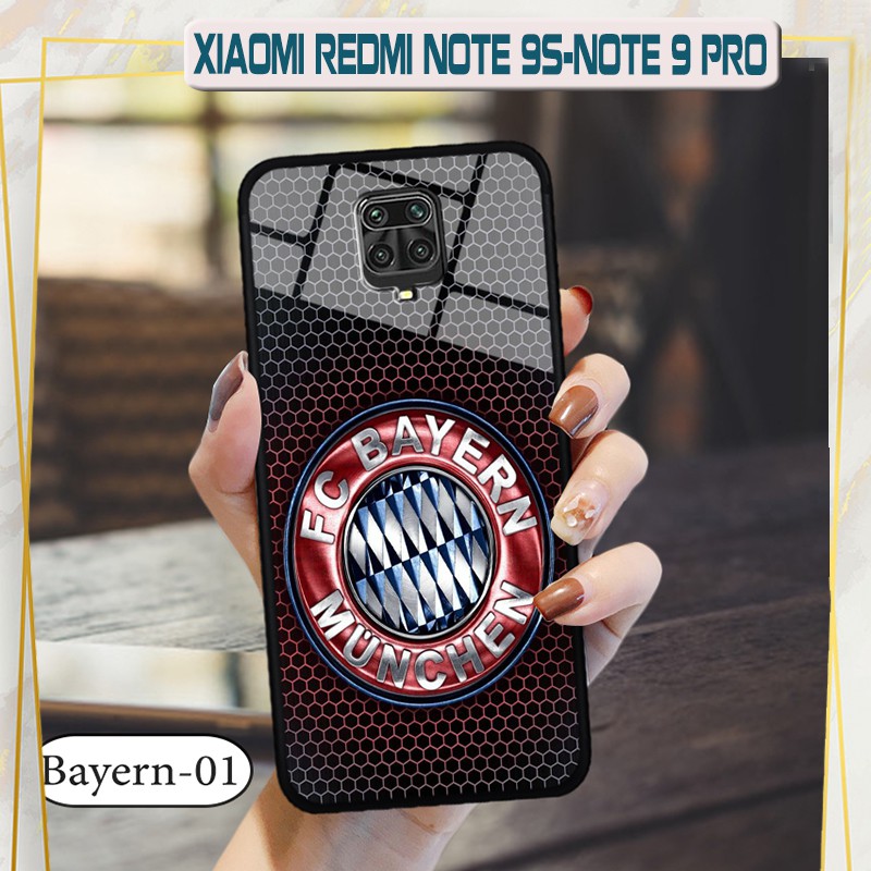 Ốp lưng kính 3D Xiaomi Redmi Note 9S/ Note 9 Pro -hình đội bóng