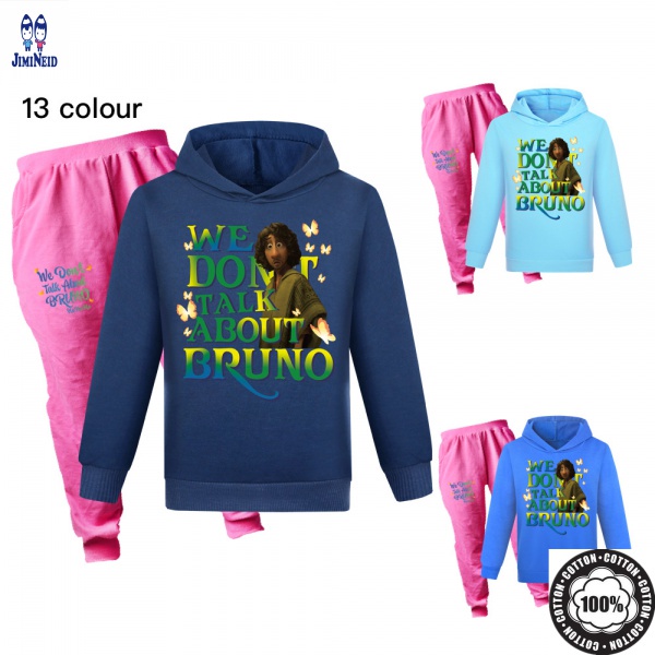 Encanto Bộ Áo Khoác Hoodie + Quần Dài Hóa Trang Nhân Vật Hoạt Hình Disney Cho Bé Encanto Mirabel Madrigal