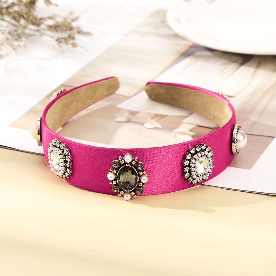 Băng Đô Cài Tóc Đính Đá Và Ngọc Trai Nhân Tạo Xinh Xắn Cho Nữ