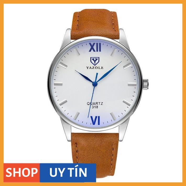 [Hàng Cao Cấp] Đồng hồ nam Yazole ms047 size 40mm dây da | BigBuy360 - bigbuy360.vn