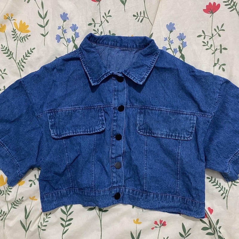 Crop Top Denim Shirt