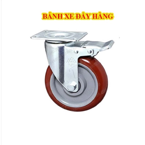 Combo 4 bánh xe đẩy hàng chịu lực cao - 2 bánh xoay và 2 bánh xoay có khóa