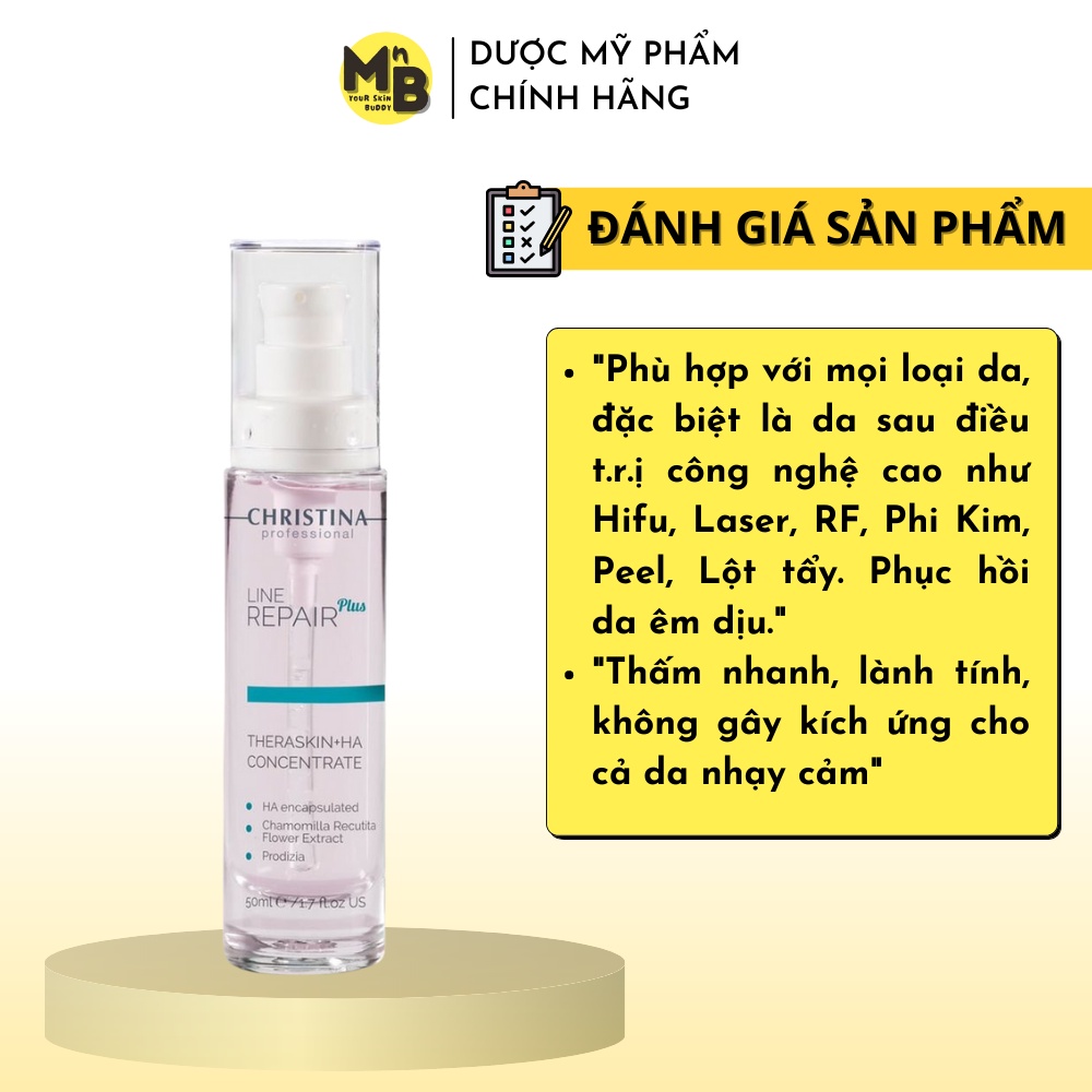 Tinh Chất Dưỡng Ẩm Trẻ Hóa Phục Hồi Da CHRISTINA LINE REPAIR PLUS THERASKIN + HA CONCENTRATE - HYDRA Serum 30ml 50ml