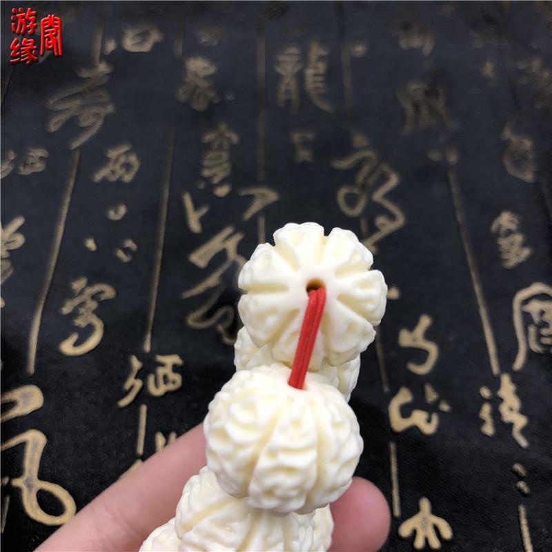 Ivory Vòng Tay Chuỗi Hạt 7 Sợi Kim Cương Giả Hình Phật Giáo Cho Cặp Đôi Nam Và Nữ