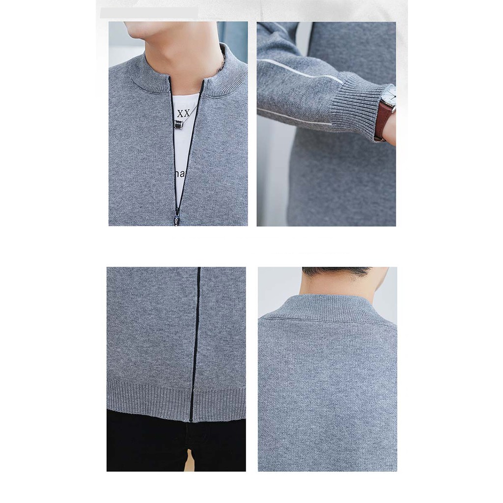 Áo Khoác Len Nam - Áo Cardigan Nam Len Cao Cấp Thời Trang Szone SAL218 NoBrandWool