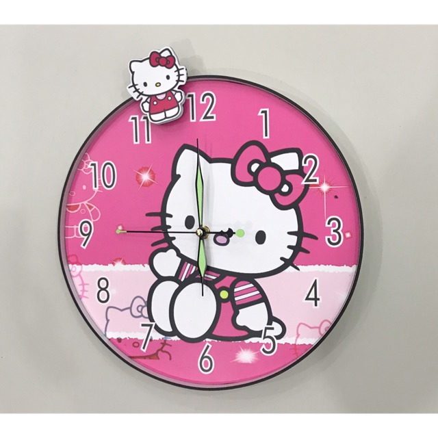 [ĐỒNG HỒ] TREO TƯỜNG CHO BÉ - HELLO KITTY