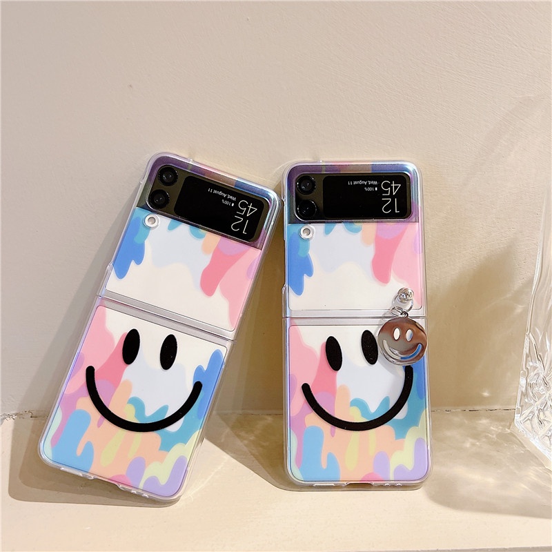 Ốp Điện Thoại PC Cứng Họa Tiết Cầu Vồng Hoạt Hình Cho Samsung Galaxy Z Flip 3 4 Z Flip3 ZFlip3 ZFlip 4 5G
