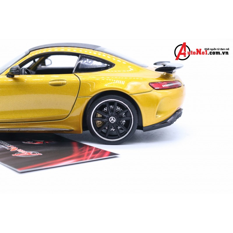 XE MÔ HÌNH ĐỒ CHƠI MERCEDES BENZ GT YELLOW 1:24