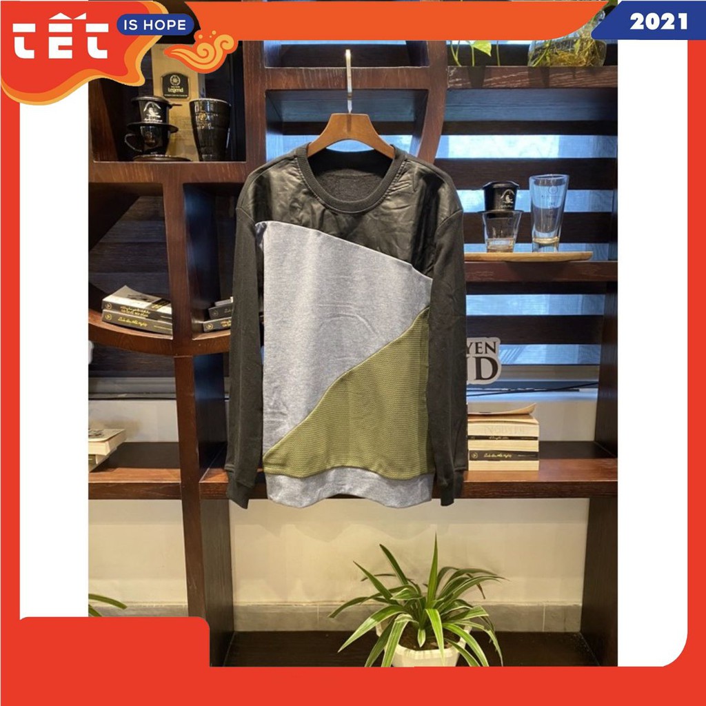 [Ảnh thật] Áo thun nam dài tay phối màu ATDT01