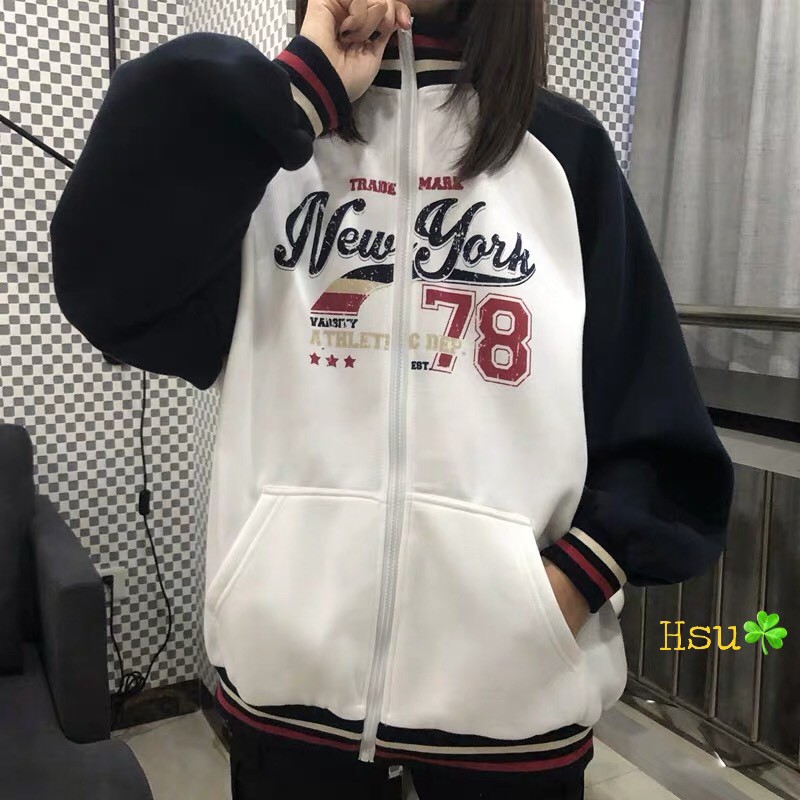 [Mã WASTUP5 giảm 10% tối đa 20K đơn 99K] Áo Bomber Nam Nữ 78 New - Áo Khoác Unisex Chất Nỉ Dày Dặn | BigBuy360 - bigbuy360.vn