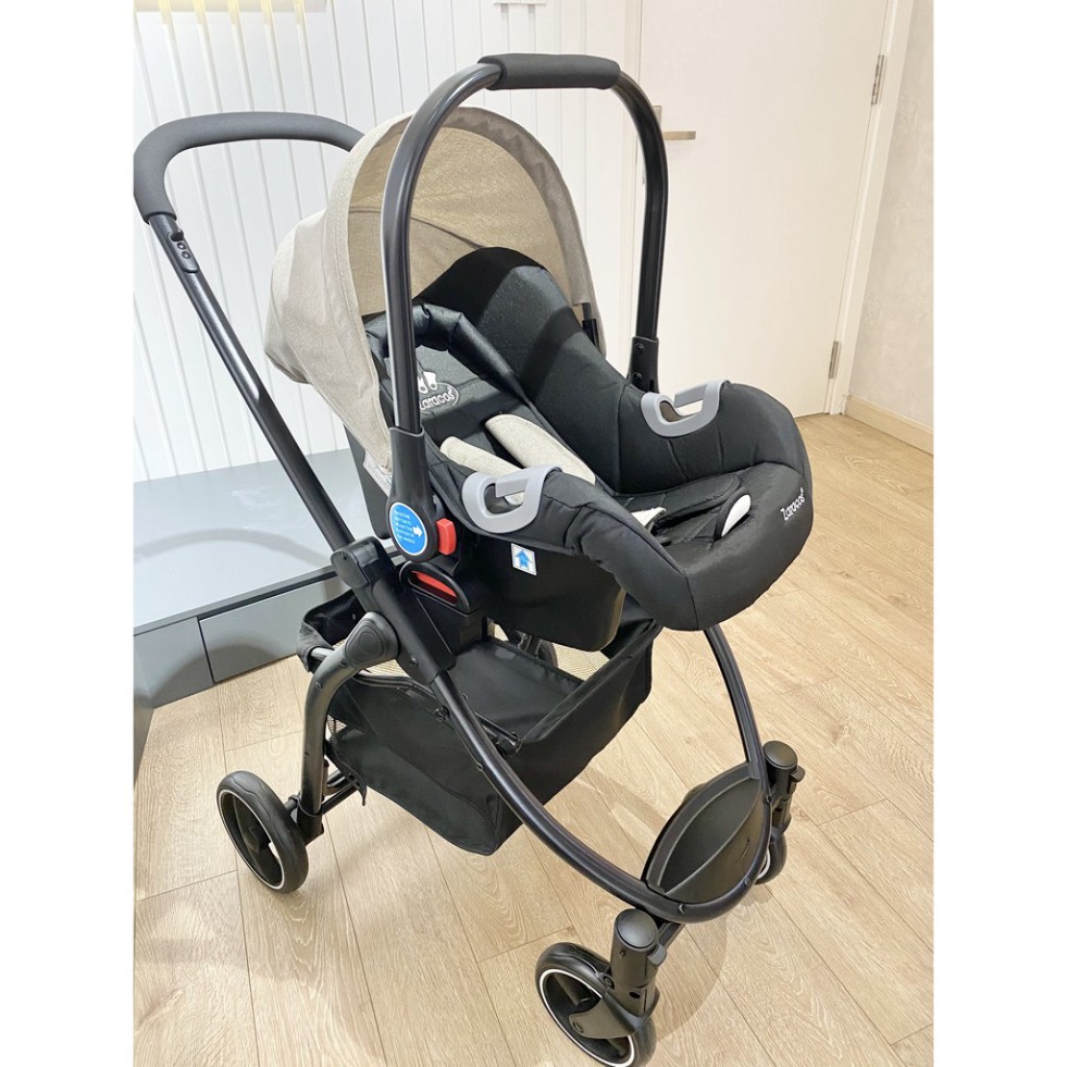 Bộ xe đẩy + Ghế ô tô Zaracos Coron 4606 – Beige