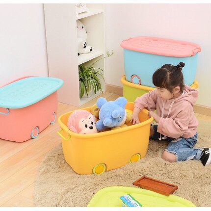 Thùng đựng đồ chơi kèm bánh xe
