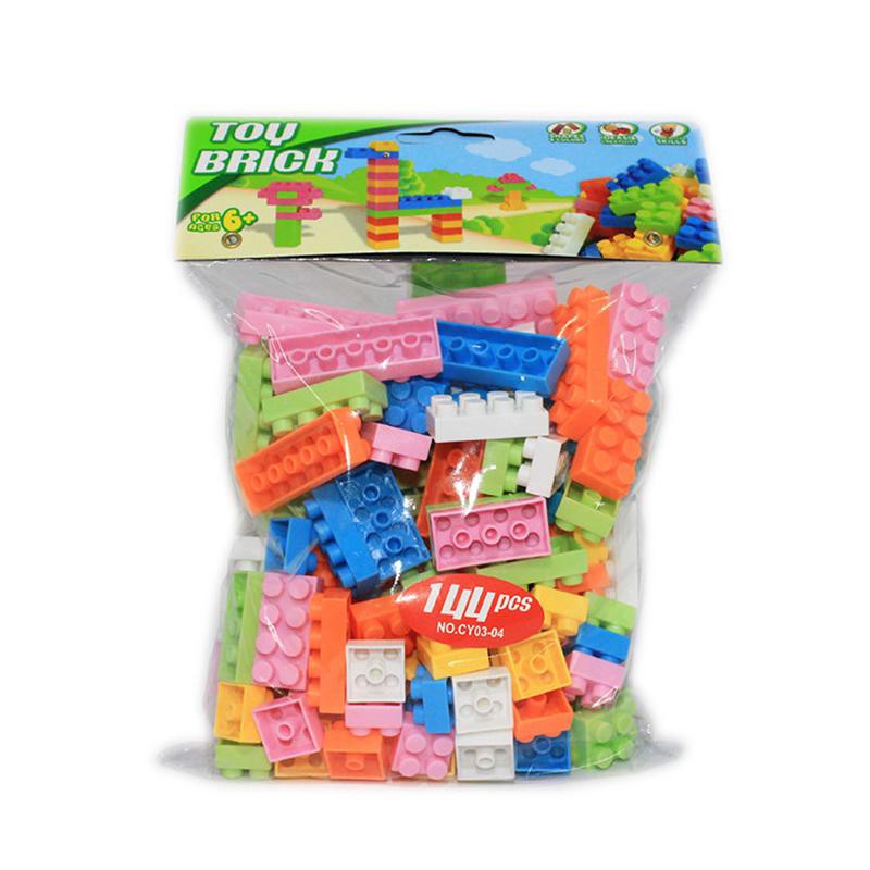 Set 144 khối đồ chơi bằng nhựa đầy tính giáo dục cho bé