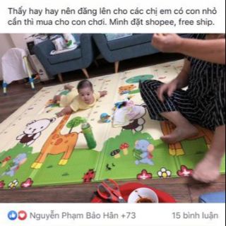 Thảm xốp XPE Silicone cho Bé chơi, bò