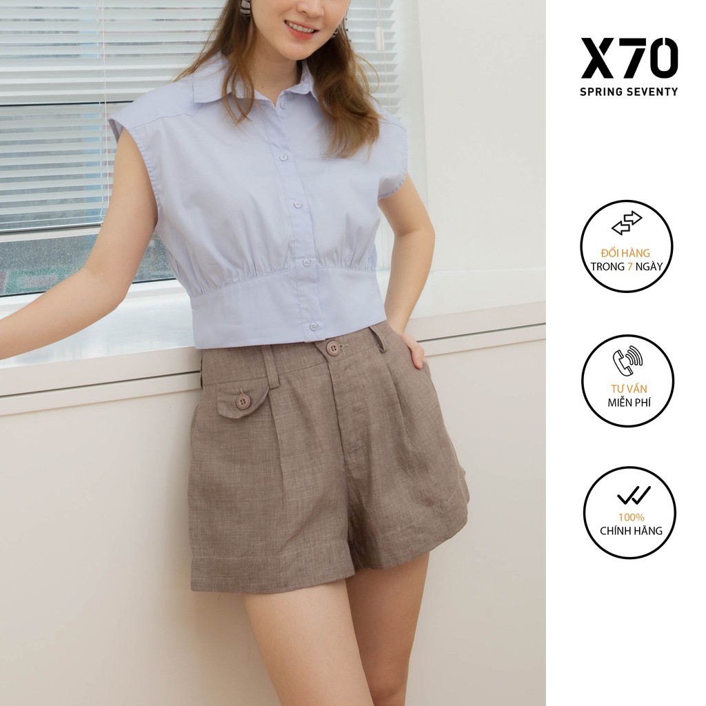 Quần Short Nữ Linen Thời Trang X70 - 04530001