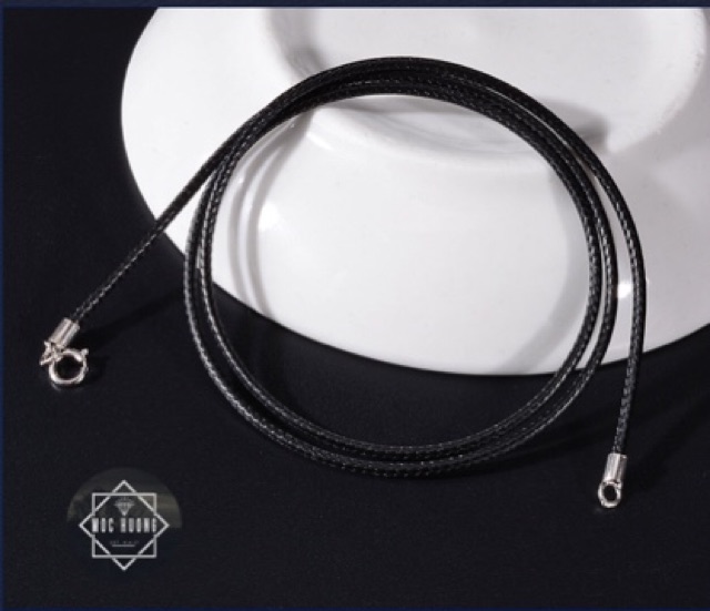 🔥 GIÁ BÁN SỈ 🔥 Bạc chuẩn: Dây da đeo cổ khóa bạc - Hàng chuẩn - đẹp, TH582