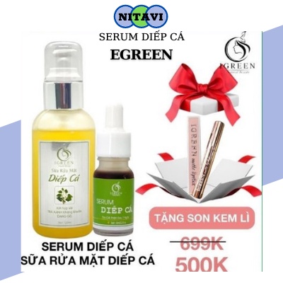 Serum diếp cá Igreen giảm mụn thâm mụn bọc tái tạo da hiệu quả sau 7 ngày