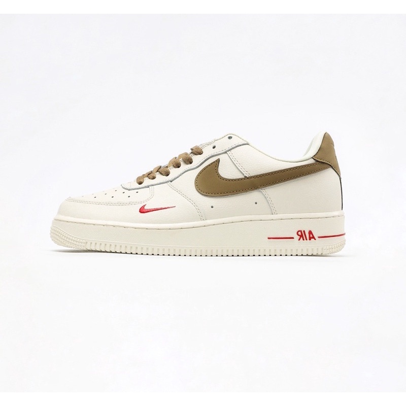 Giày Nike Air Force 1 Low White Brown Trắng Nâu [ Full Box +Bill ]