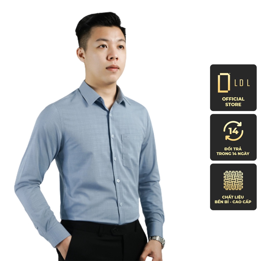 Áo Sơ Mi Nam Dài Tay Chất Liệu BAMBOO Hạn Chế Nhăn Nhàu, Thấm Hút Mồ Hôi Thương Hiệu LDL