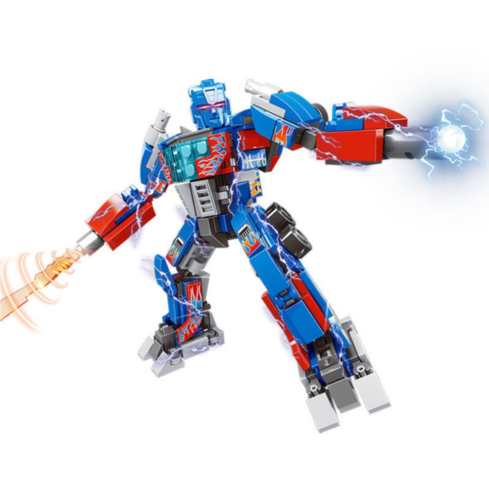 [374 CHI TIẾT-HÀNG CHUẨN] BỘ ĐỒ CHƠI XẾP HÌNH LEGO Transformer OPTIMUS PRIDE - Lego Robot Biến Hình