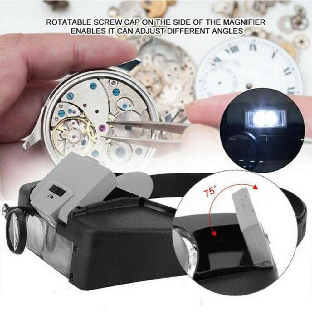 Kính Lúp BERNARDO Hai Lớp Thêu Trang Sức / Đồng Hồ Đa Năng