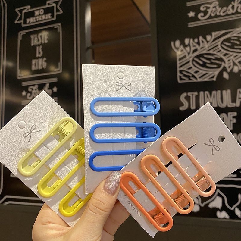 Kẹp tóc mái kiểu mỏ vịt cỡ nhỏ phong cách Hàn Quốc xinh xắn