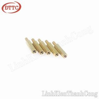 Bộ 20 Chiếc Cọc Đồng M3 15+6mm Đực-Cái