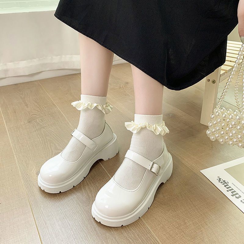 Giày Búp Bê Da Mềm Mỏng Phong Cách Mary Jane Nhật Bản Thời Trang Mùa Hè Dành Cho Nữ Size 35-44 41 42