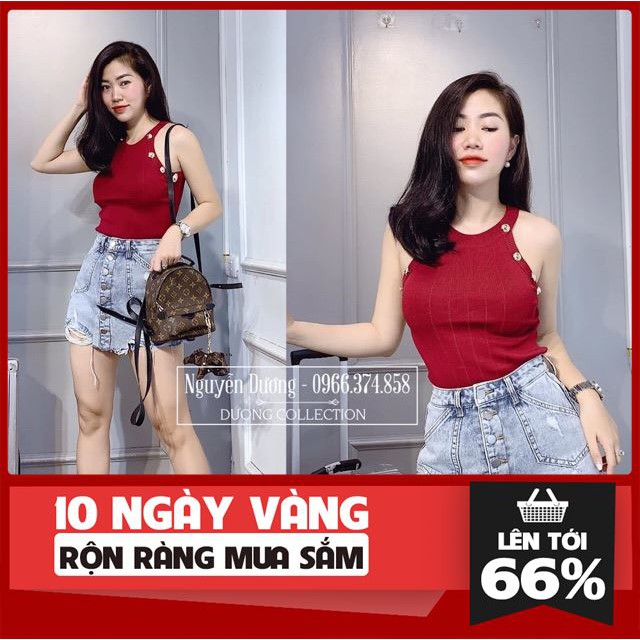 [ Big Sale ] ÁO LEN CỔ YẾM KHUY CAO CẤP thời trang elise