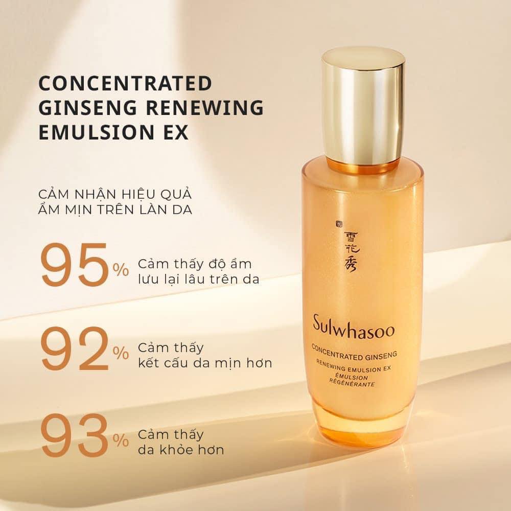 Cặp nước hoa hồng và sữa dưỡng nhân sâm sulwhasoo 25ml