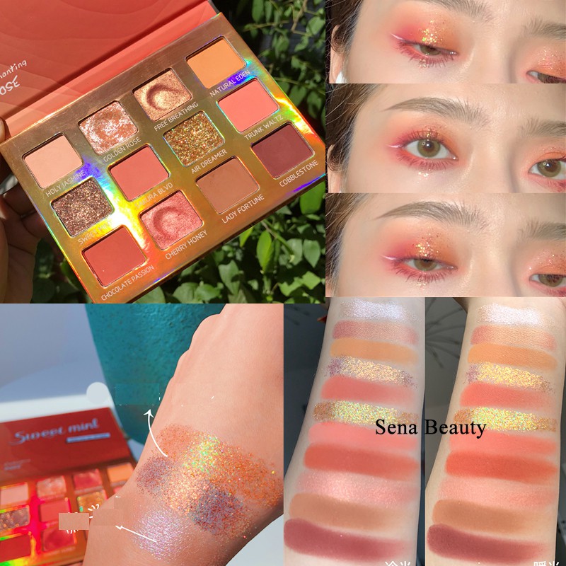 Bảng Mắt Nhũ Sweet Mint Enchanting Rose Hàng Nội Địa Trung | BigBuy360 - bigbuy360.vn