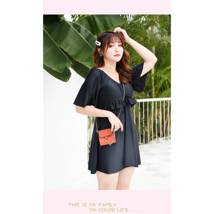 Bikini Nữ Bigsize LUHAZO Dạng Váy Có Mút Ngực Và Quần Kèm Theo Mẫu Mới 820601&amp;820602 B-3
