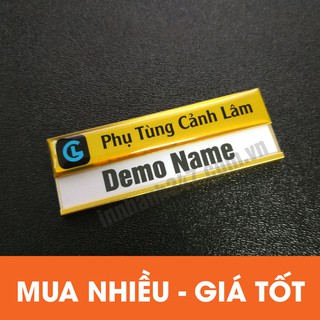 Bảng tên nhân viên thay tên