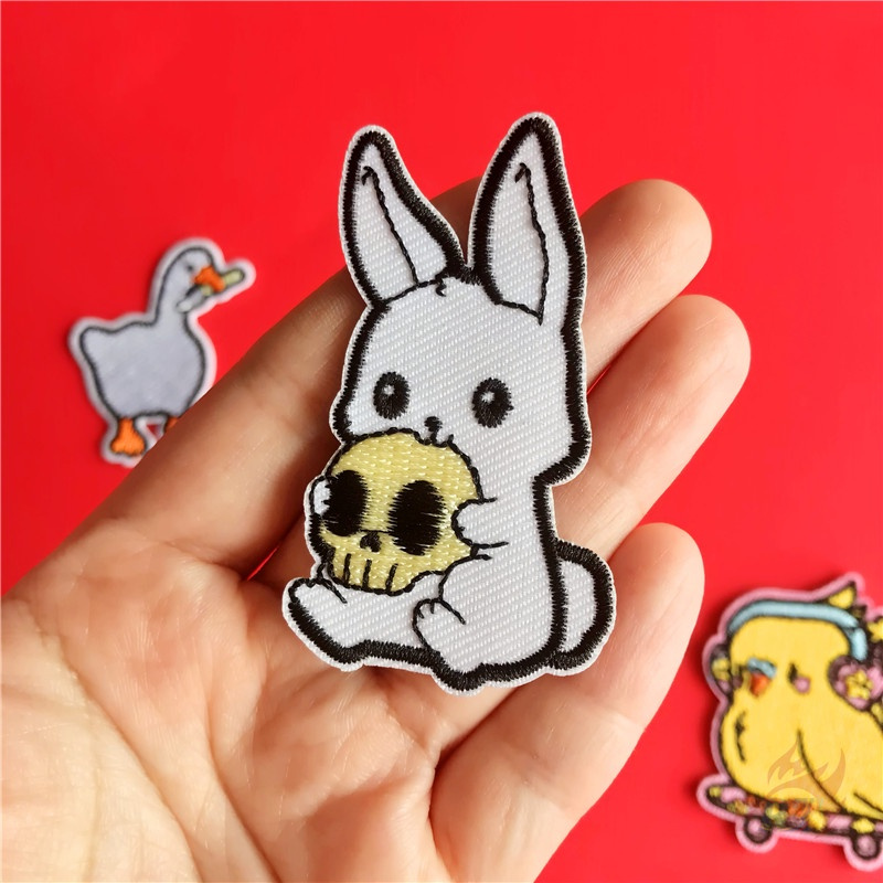 1 Sticker Ủi Thêu Hình Động Vật 02 - Frog / Rùa / Ngỗng / Chim / Thỏ