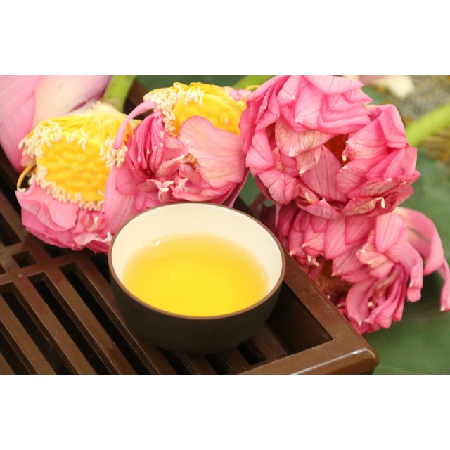 Trà Sen Túi lọc Cao Cấp Delite 300g - trà ngon thư giãn 100% từ hoa sen tươi